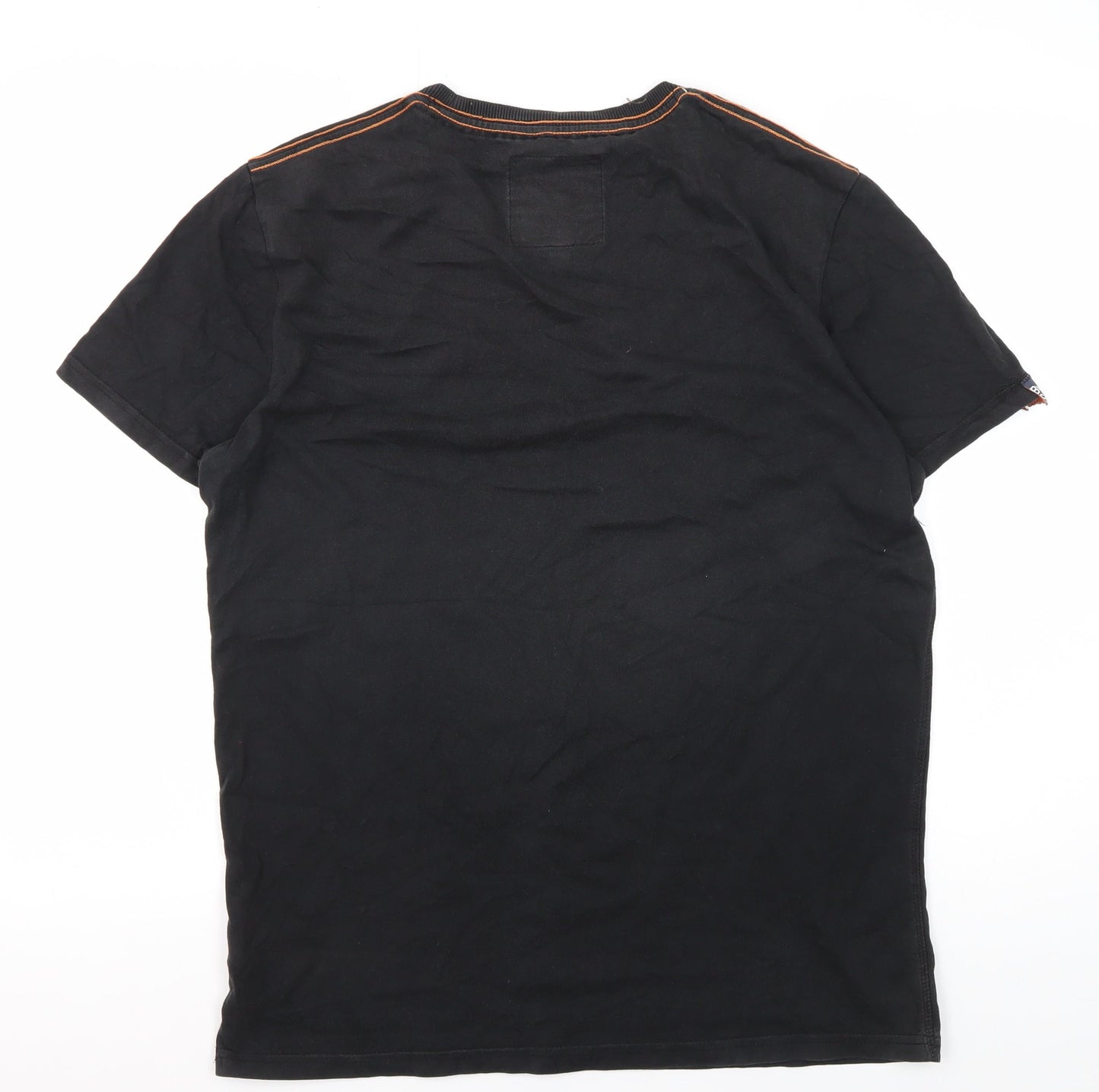 Superdry Men's Black Vintage T-Shirt L, Graphic Logo
