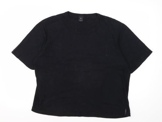 AllSaints Unisex Black XL Basic Crew Neck T-Shirt