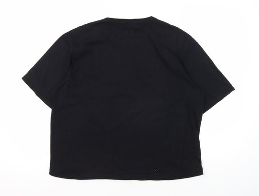 AllSaints Unisex Black XL Basic Crew Neck T-Shirt