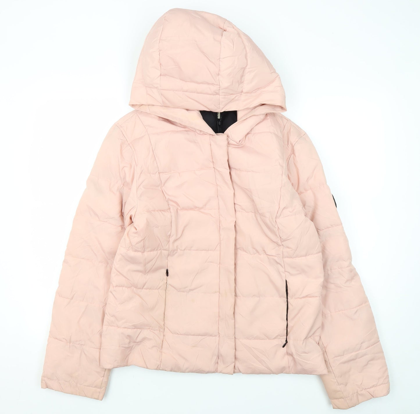 Womens UK Size 12 Jack Wills Pink Puffer Jacket