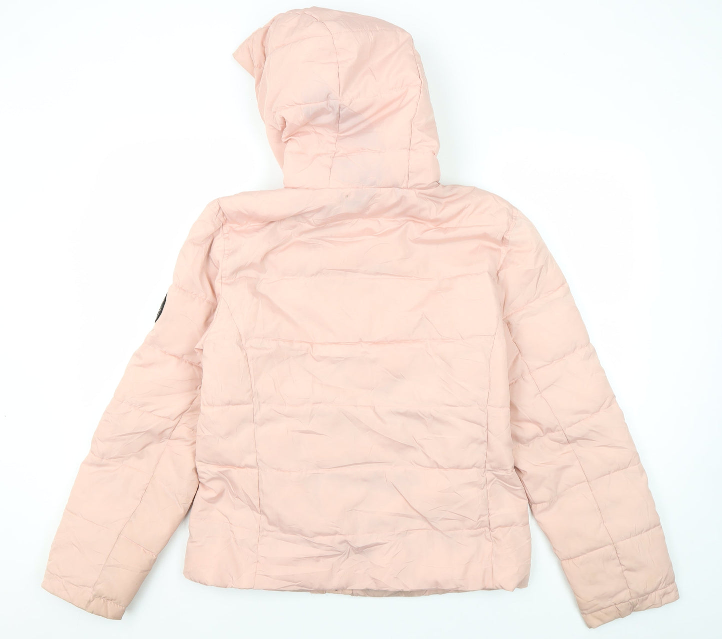 Womens UK Size 12 Jack Wills Pink Puffer Jacket