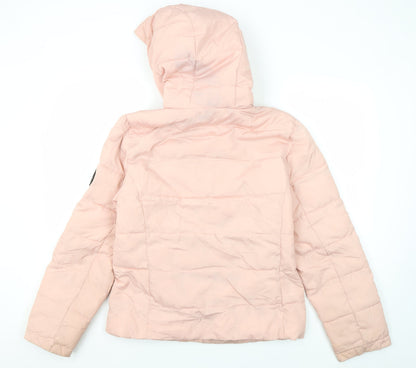 Womens UK Size 12 Jack Wills Pink Puffer Jacket