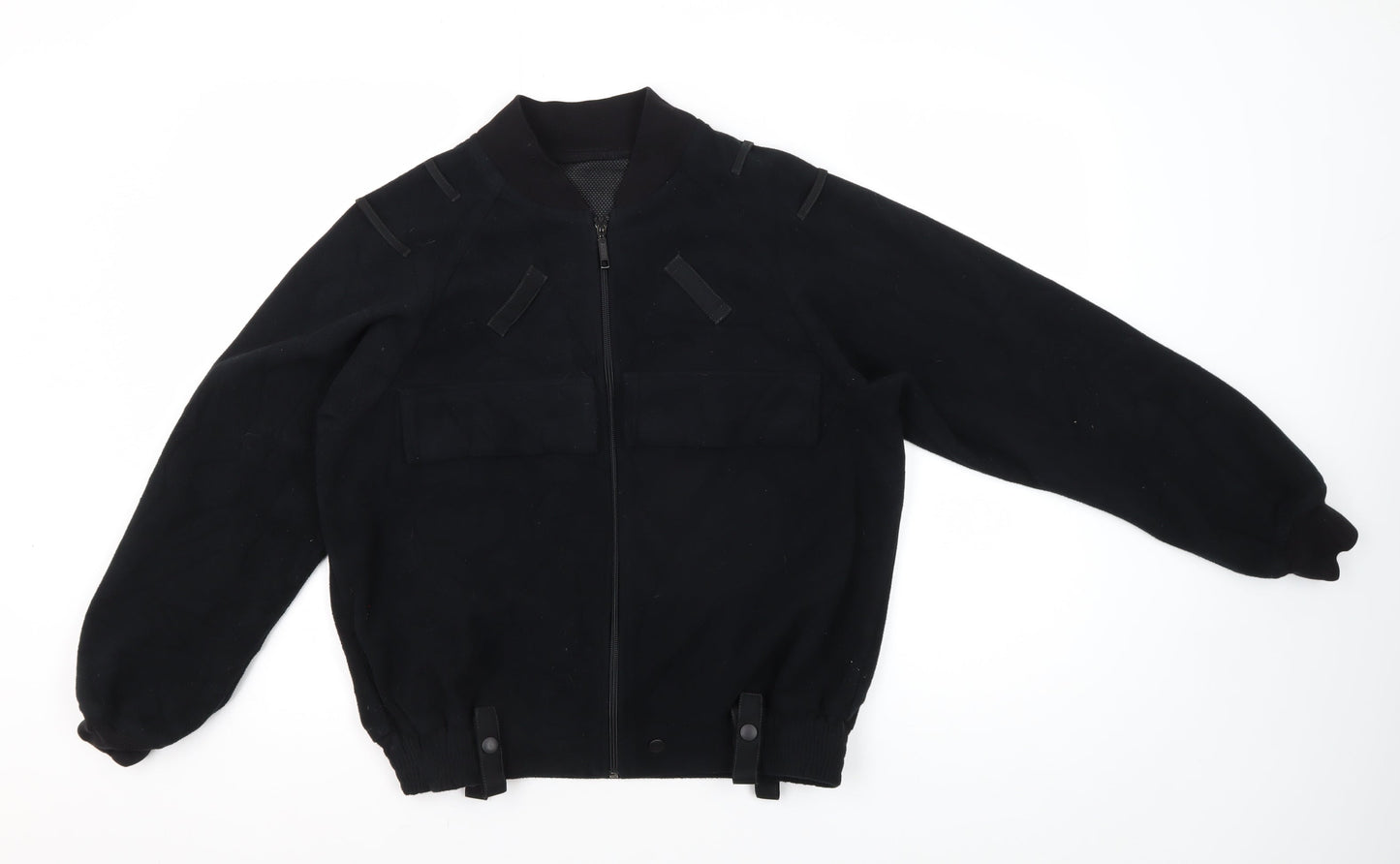 Mens UK Size S Feuchter Black Bomber Jacket