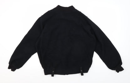 Mens UK Size S Feuchter Black Bomber Jacket