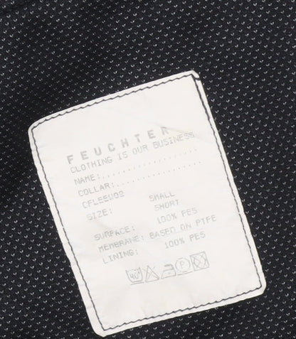 Mens UK Size S Feuchter Black Bomber Jacket
