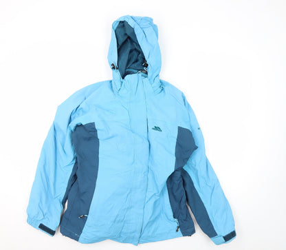 Womens UK Size S Trespass Blue Parka Coat