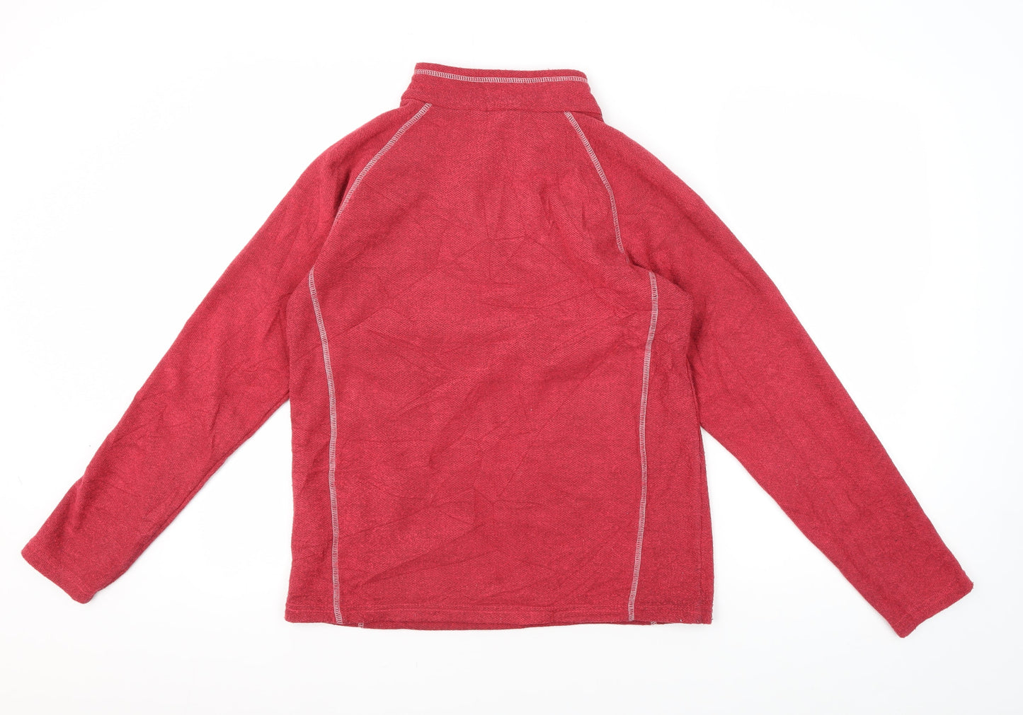 Regatta Unisex Red Fleece Henley Sweatshirt Size 8