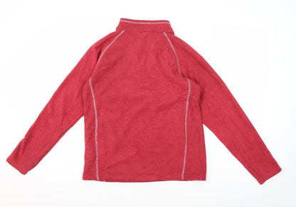 Regatta Unisex Red Fleece Henley Sweatshirt Size 8