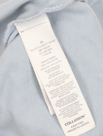 Collusion Men's Blue Button-Up Shirt, Size M, Casual