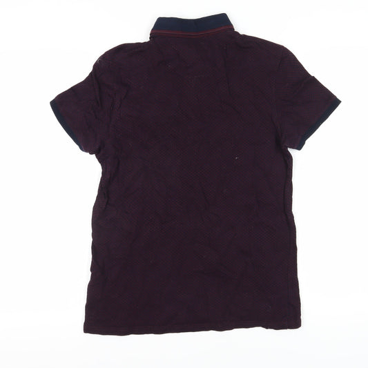 Ted Baker Men's Red Polo Shirt Size S, Short Sleeve