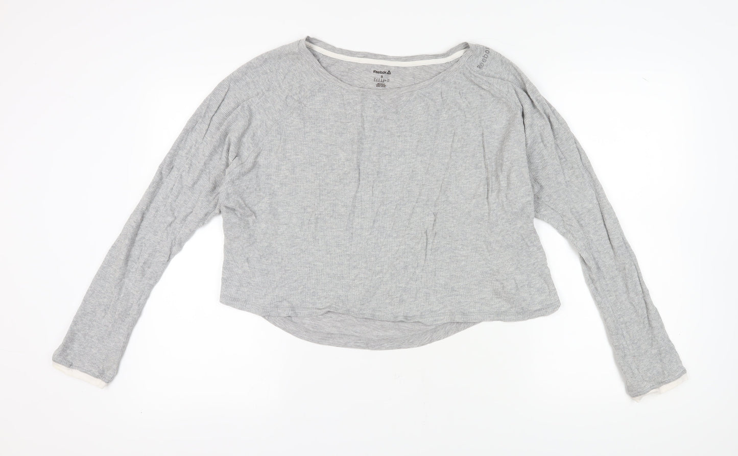 Womens UK Size S Reebok Grey Basic T-Shirt