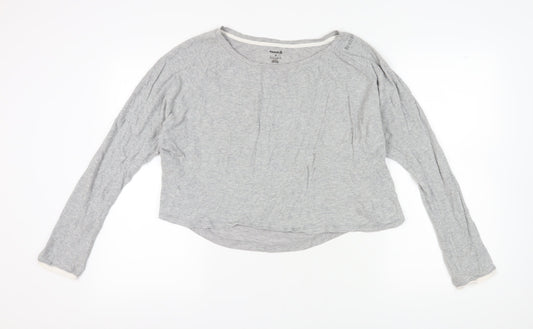 Womens UK Size S Reebok Grey Basic T-Shirt