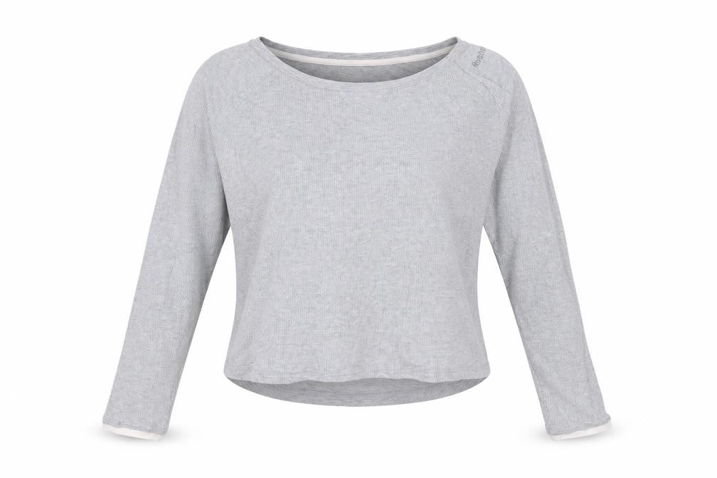 Womens UK Size S Reebok Grey Basic T-Shirt