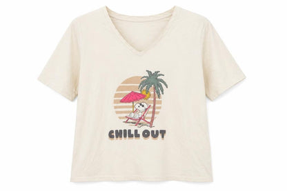 Womens UK Size XL Marks and Spencer Beige  T-Shirt
