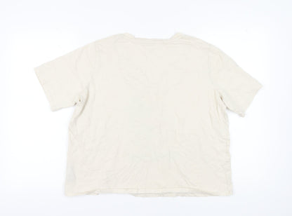 Womens UK Size XL Marks and Spencer Beige  T-Shirt