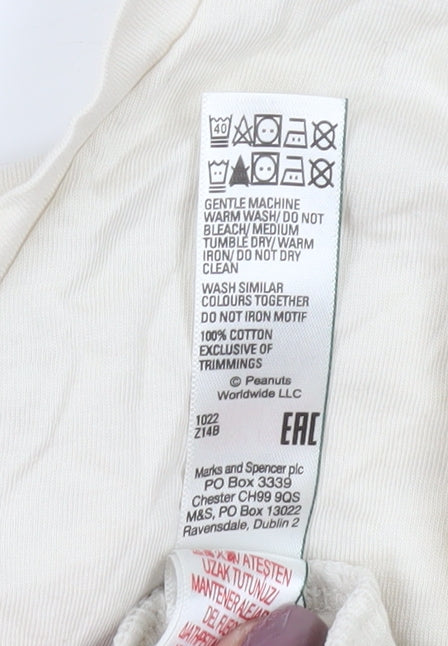 Womens UK Size XL Marks and Spencer Beige  T-Shirt