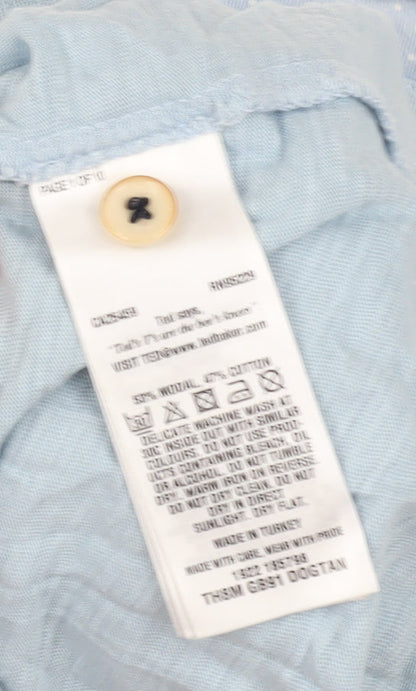 Ted Baker Men's Blue Modal Cotton Crew T-Shirt Medium