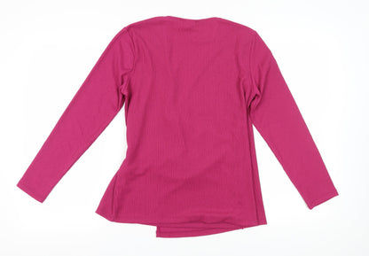 Damart Pink Women's Wrap Blouse Size 10/12