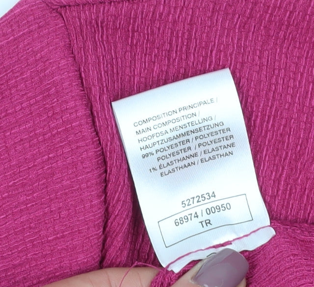 Damart Pink Women's Wrap Blouse Size 10/12