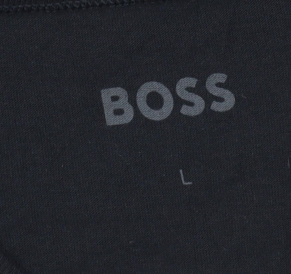 Mens UK Size L Boss Blue  T-Shirt