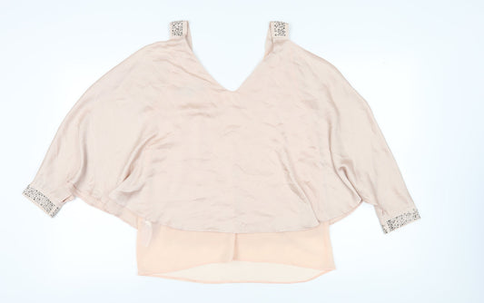 Womens UK Size M Star by Julien Macdonald Beige Camisole Blouse