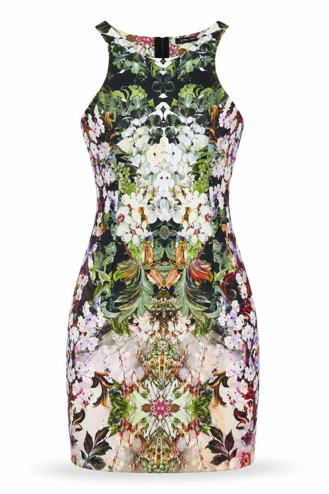 Zara Women Multicoloured Floral Bodycon Dress Size S