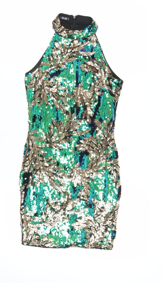 Quiz Women's Multicoloured Bodycon Mini Dress XS