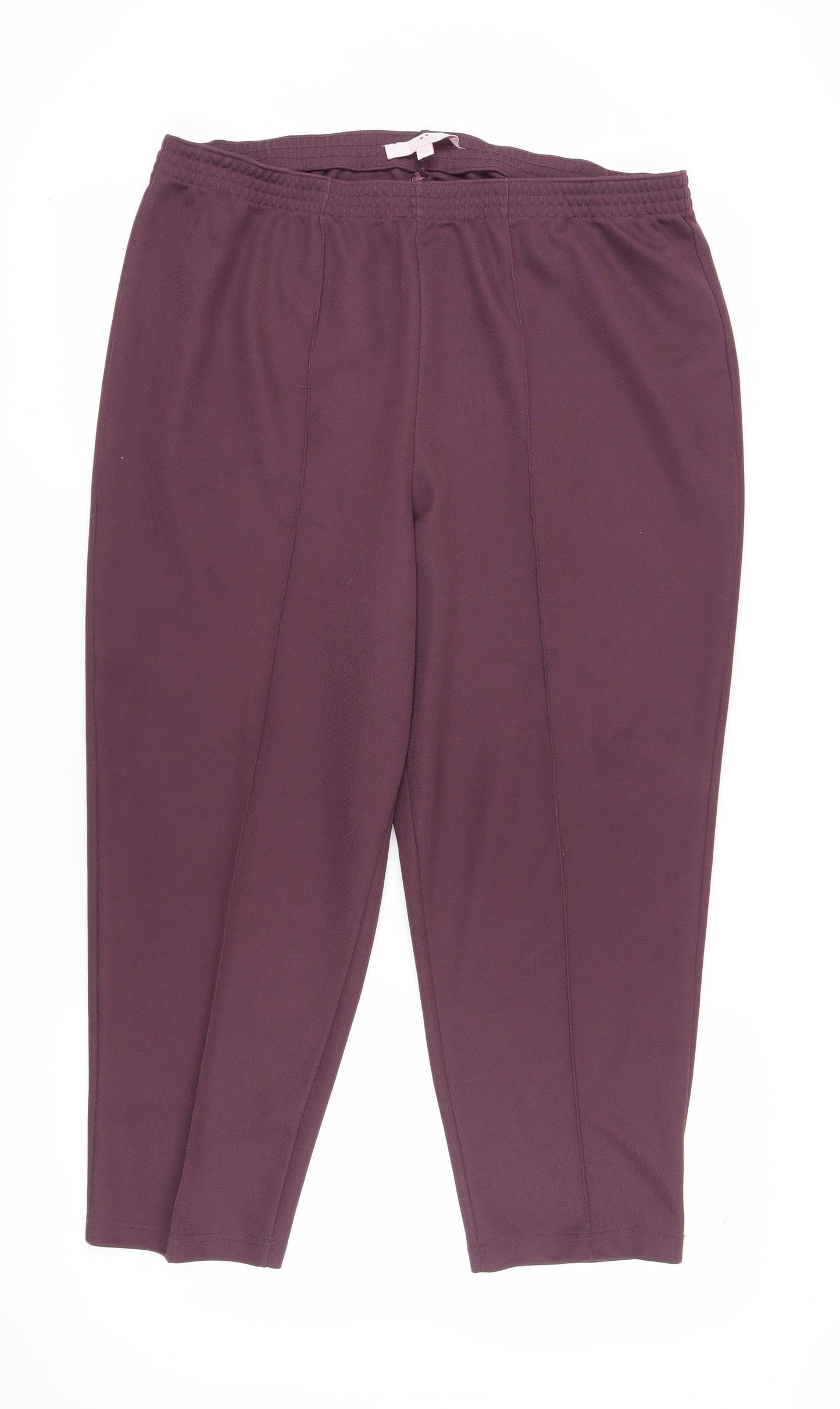Womens UK Size 20 Julipa Relaxed Fit  Purple Trousers