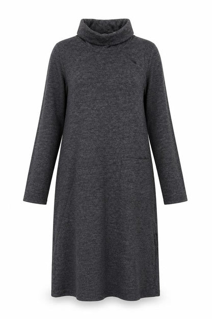 Warehouse Women Grey Shift Midi Dress Size 12