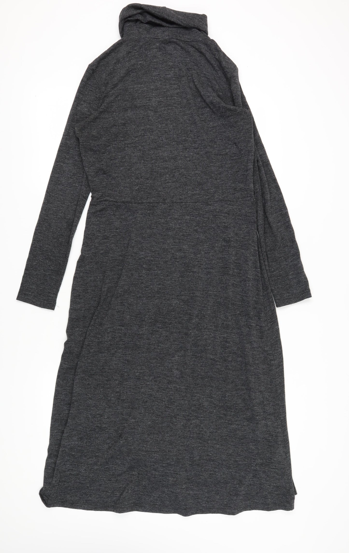 Warehouse Women Grey Shift Midi Dress Size 12