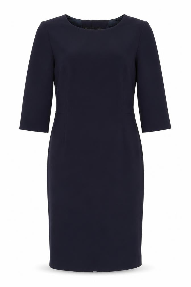 Zara Basic Women's Black L Shift Dress, 3/4 Sleeve