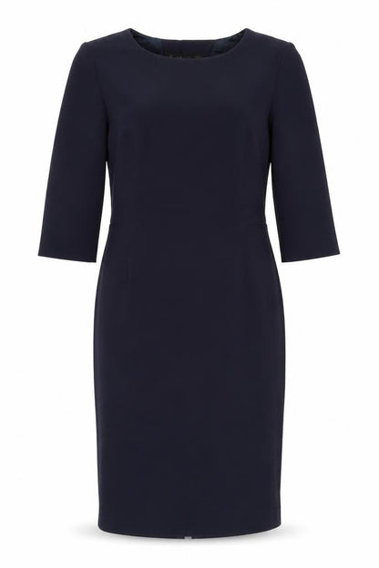 Zara Basic Women's Black L Shift Dress, 3/4 Sleeve