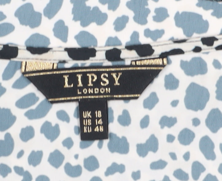 Womens UK Size 18 Lipsy Multicoloured Basic Blouse