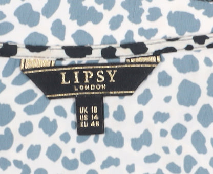 Womens UK Size 18 Lipsy Multicoloured Basic Blouse