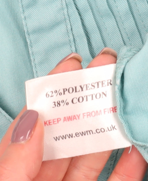 EWM Women's Blue Button-Up Shirt Size 18