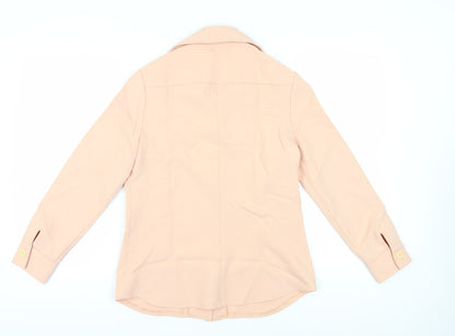 The Villager Women's Pink Button-Up Shirt, Size 14