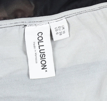 COLLUSION Women's Brown Long Bodycon Dress Size 10