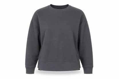 Front view of Decathlon unisex adults grey m pullover sweatshirt casual