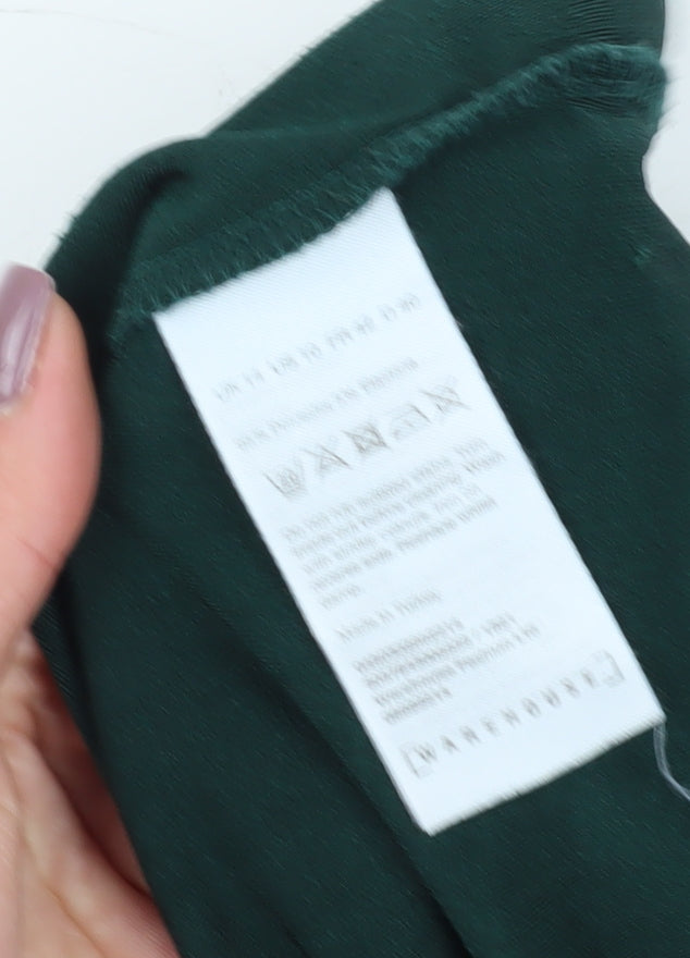 Womens UK Size 14 Warehouse Green  T-Shirt