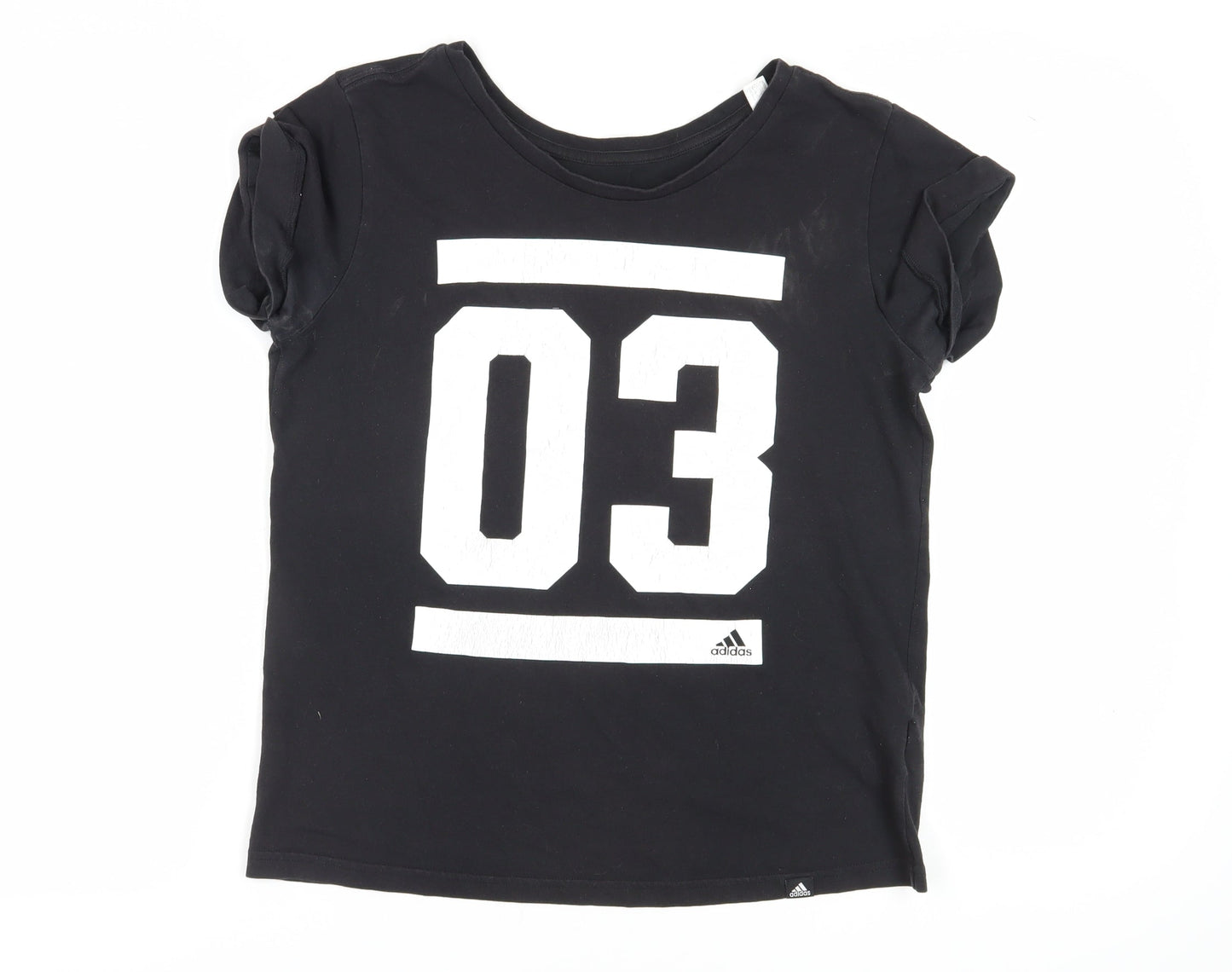 Adidas Black T-Shirt Medium Unisex Casual Top