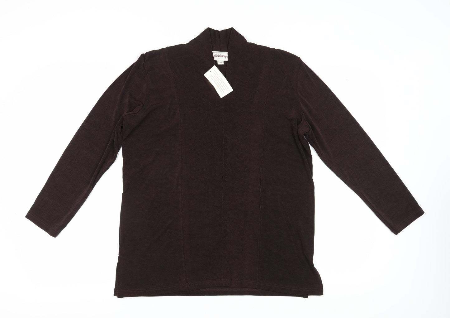 Womens UK Size 16 Kaleidoscope Brown Basic Blouse