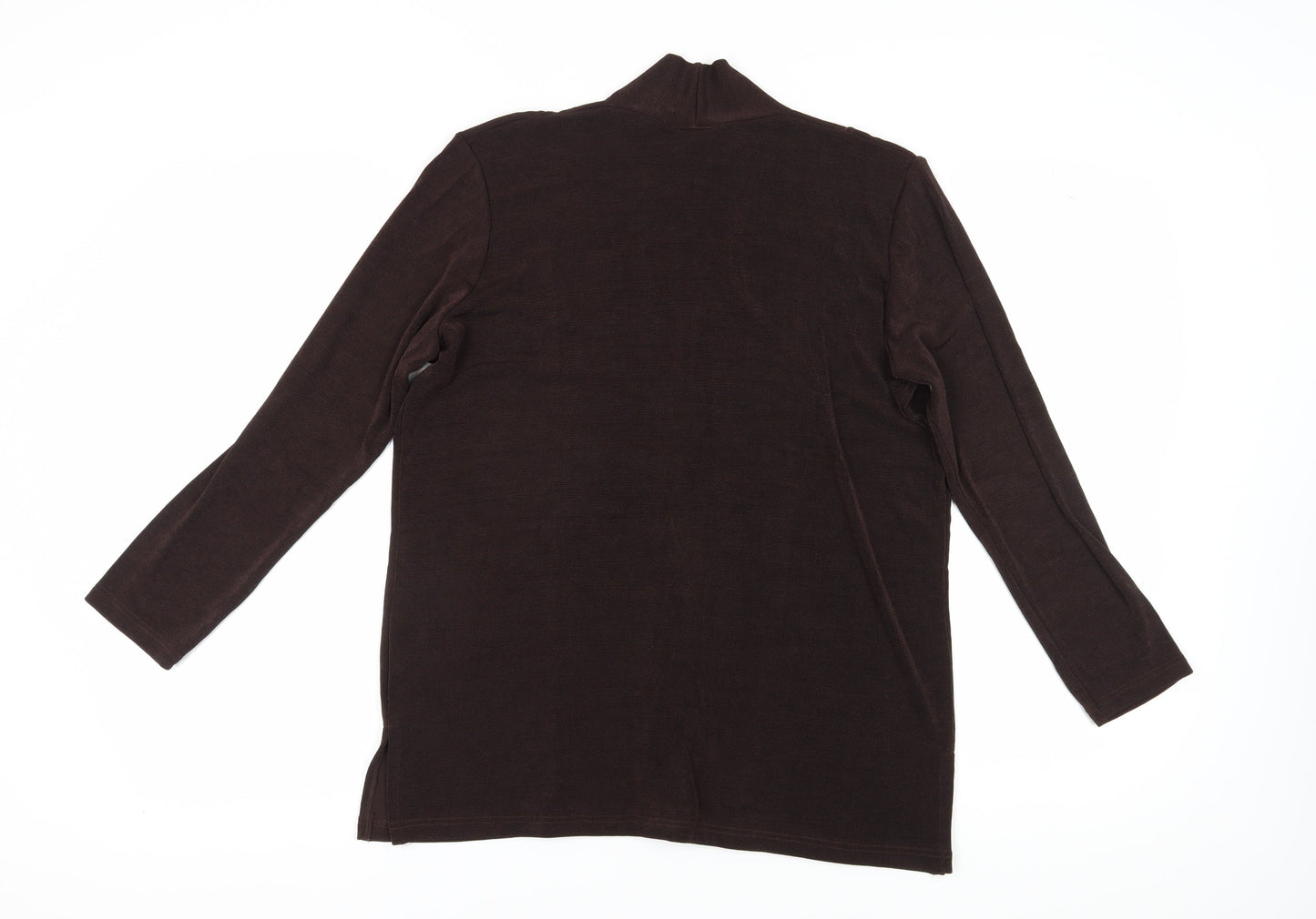 Womens UK Size 16 Kaleidoscope Brown Basic Blouse