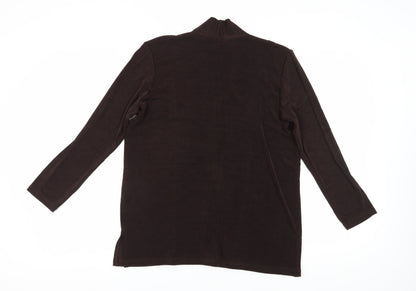 Womens UK Size 16 Kaleidoscope Brown Basic Blouse