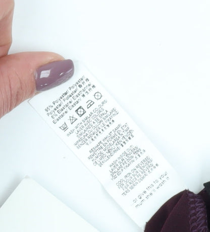 Missguided Women Brown Bodysuit, Size 16, V-Neck Party Wear