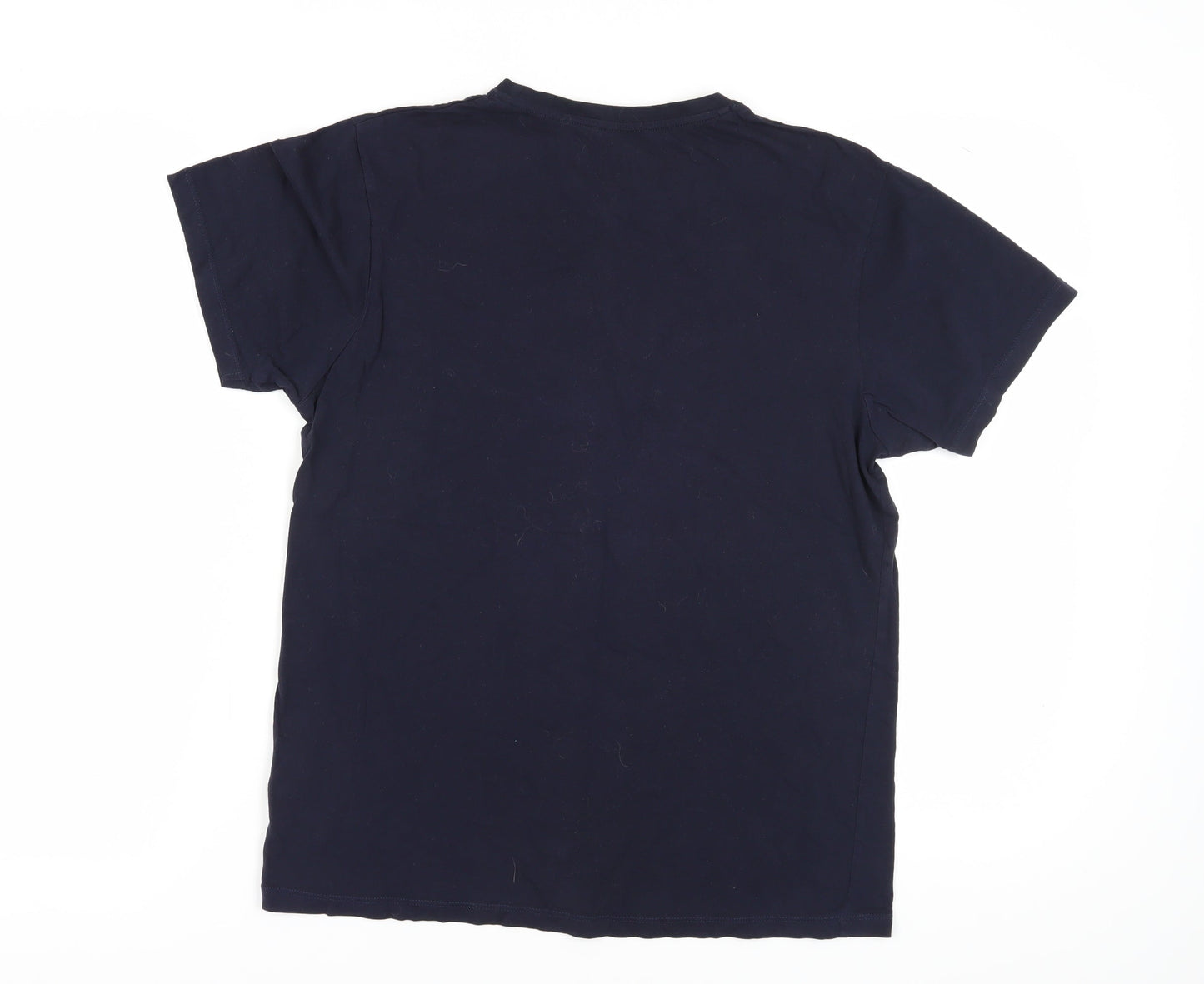 Rick and Morty Men's Blue Christmas T-Shirt M