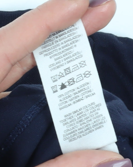 Rick and Morty Men's Blue Christmas T-Shirt M