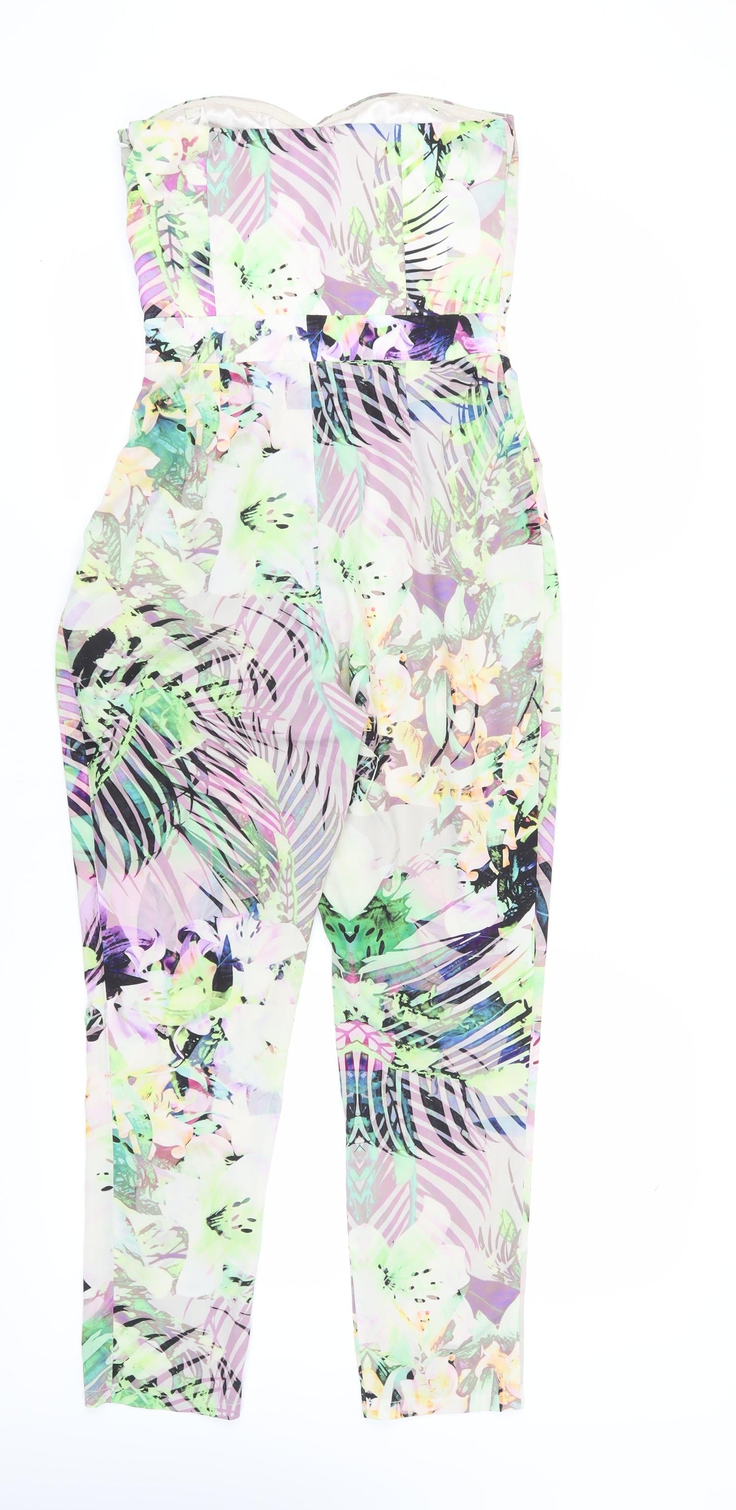 Lipsy Women's Multicoloured Floral Jumpsuit Size 8