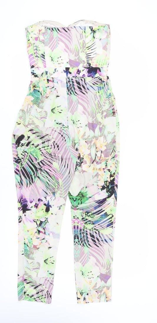 Lipsy Women's Multicoloured Floral Jumpsuit Size 8