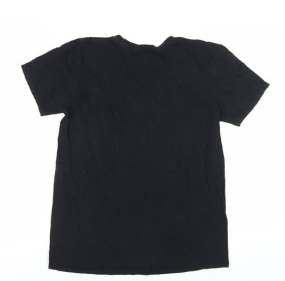 Unisex Adults UK Size M Friends Black Basic T-Shirt
