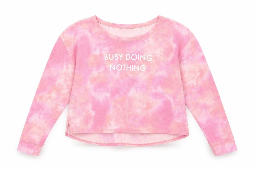 Womens UK Size L Gilly Hicks Pink Cropped T-Shirt